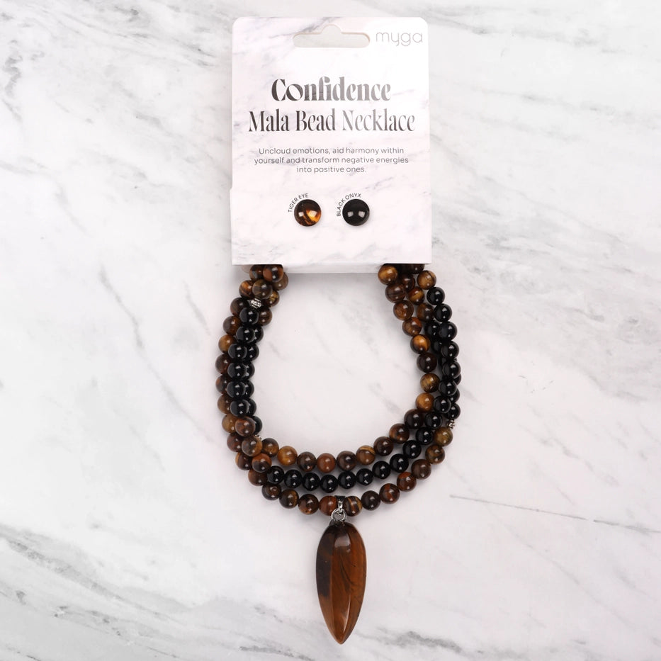 Myga Confidence Mala Bead Necklace