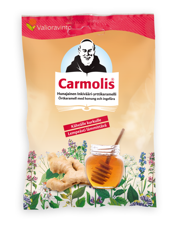 Carmolis Karamelli Inkivääri-hunaja 75g