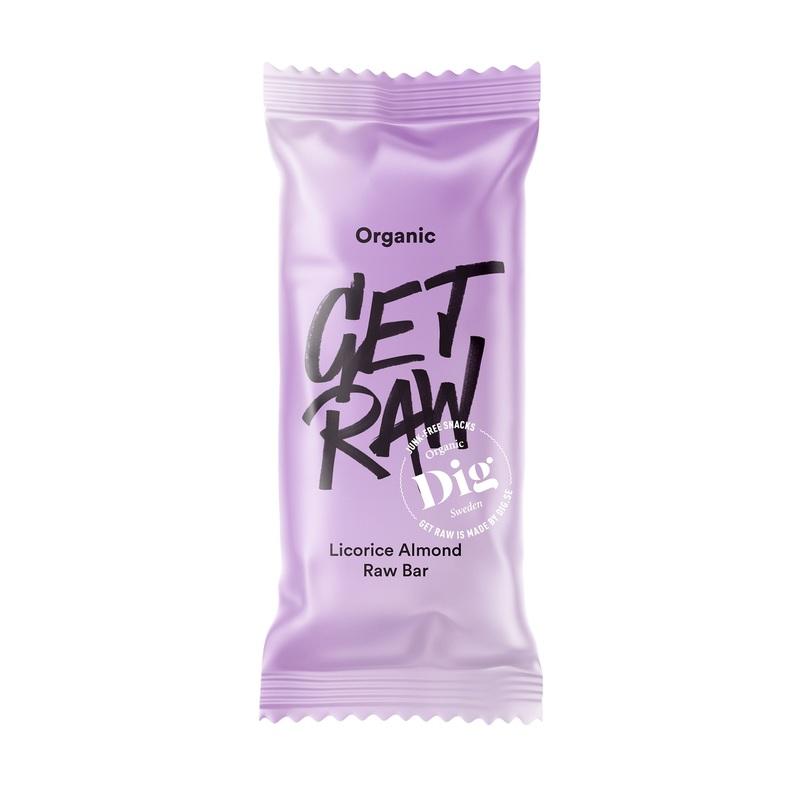 DIG Get Raw Lakrits Raw bar 35g