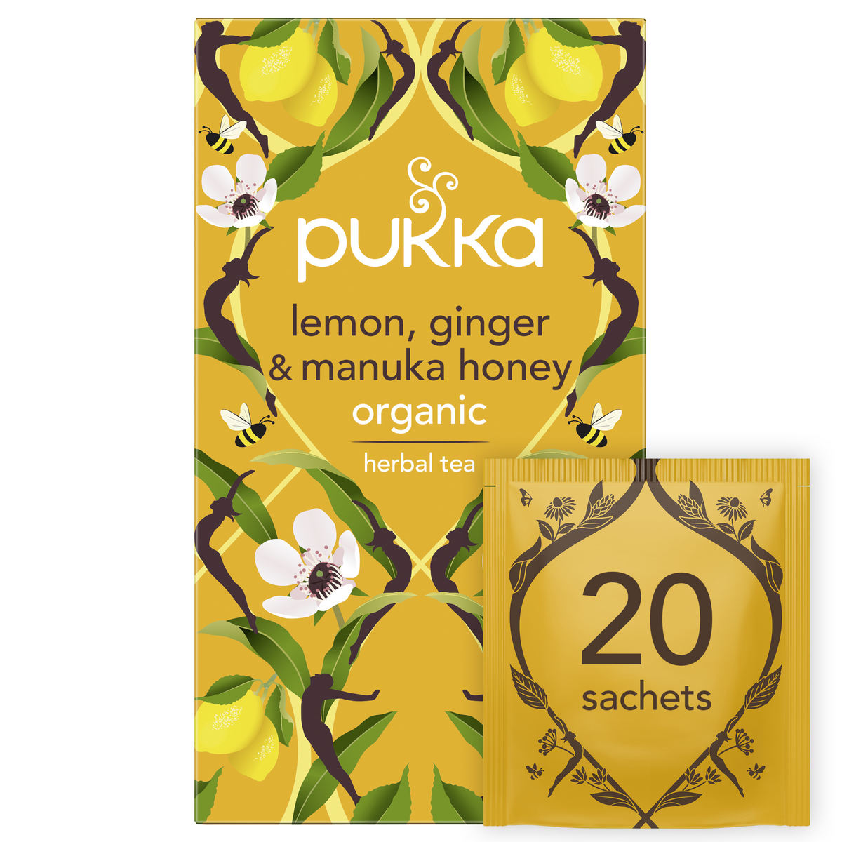 PUKKA Lemon,Ginger&amp;Manukahunaja 20pss