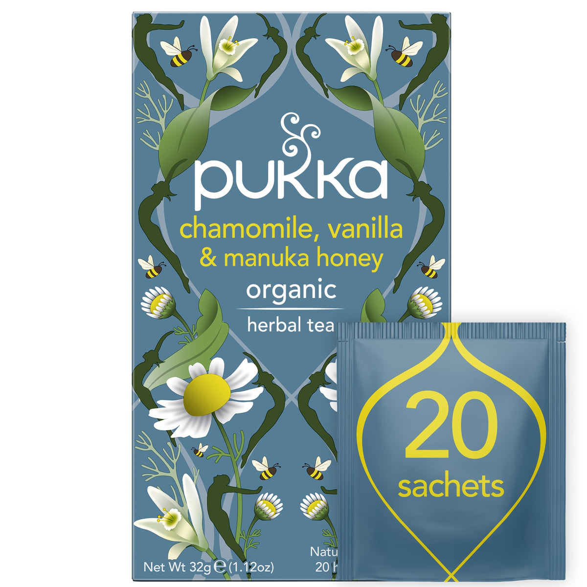 Pukka Chamomile, Vanilla &amp; Manuka 20pss.