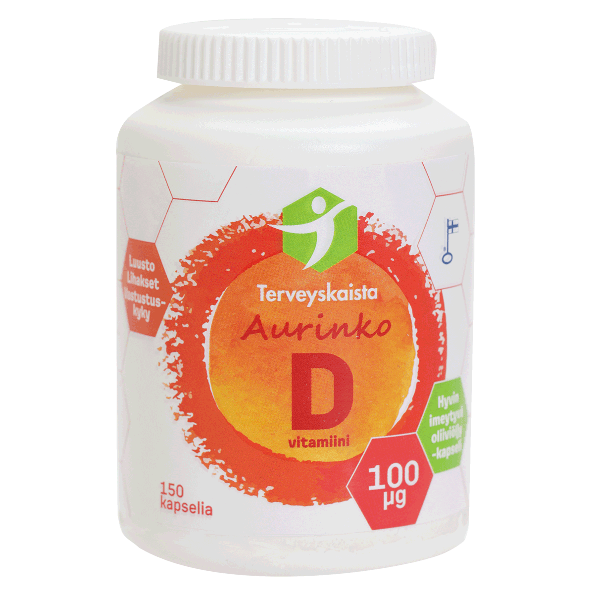 D vitamin 100 µg 150 kaps extra virgin olivolja