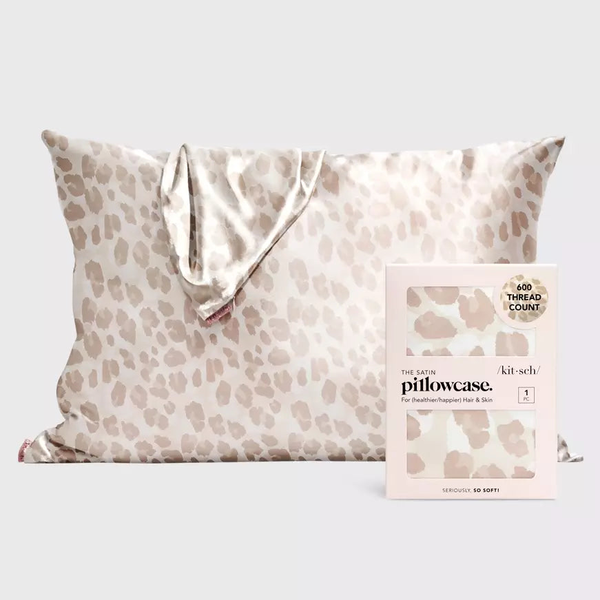 Kitsch The Satin Pillowcase - Leopard